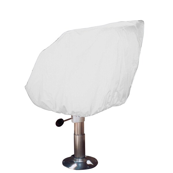 Taylor Made Helm/Bucket/Fixed Back Boat Seat Cover - Vinyl White 40230 - main